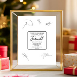 Bij ons is het nooit afscheid nemen alleen afschei foto afdruk