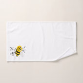 Bij-ontwerp met monogram bad handdoek (Handdoek)