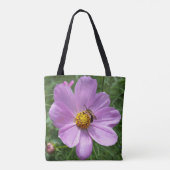 bij op bloem tote bag (Achterkant)