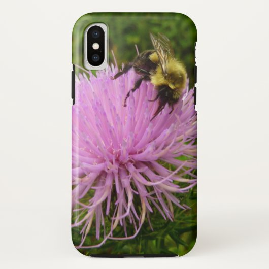 Bij op Distelbloem Natuur Case-Mate iPhone Case (Achterkant)