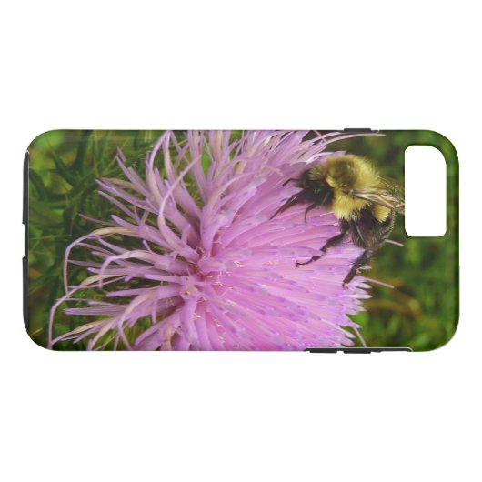 Bij op distelbloem natuur Case-Mate iPhone case (Achterkant (Horizontaal))