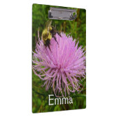 Bij op distelbloem natuur klembord (Rechts)