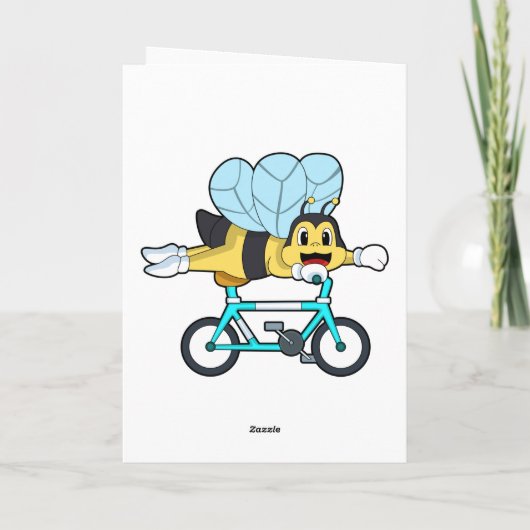 Bij op een fiets kaart (Achterkant)