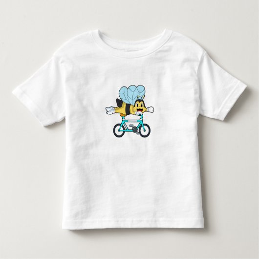 Bij op een fiets kinder shirts (Voorkant)