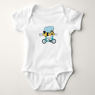 Bij op een fiets romper