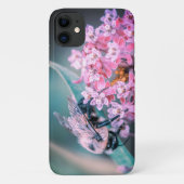Bij op een roze bloem Case-Mate iPhone case (Achterkant)