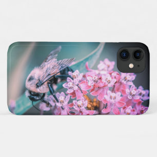Bij op een roze bloem Case-Mate iPhone case