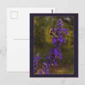 bij op lavendel briefkaart (Voorkant / Achterkant)