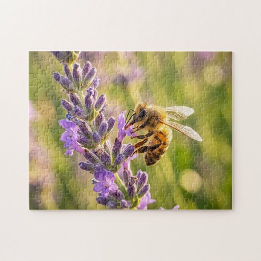 Bij op Lavendel Legpuzzel (Horizontaal)