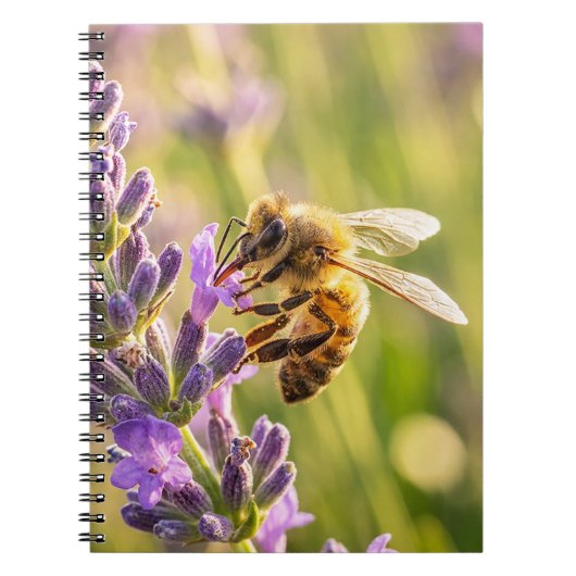 Bij op Lavendel Notitieboek (Voorkant)