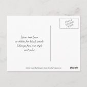 Bij op Madelief Abstract Bloemige Bedankkaart Briefkaart (Achterkant)