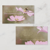 Bij op Roze Bloem Visitekaartje (Voorkant / Achterkant)