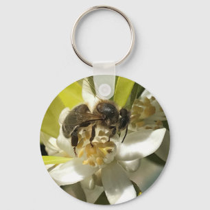 Bij op Sinaasappelbloesemsleutelhanger Sleutelhanger