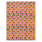Bij op zonnebloem bloempatroon ontwerp roze tafelkleed (Voorkant)
