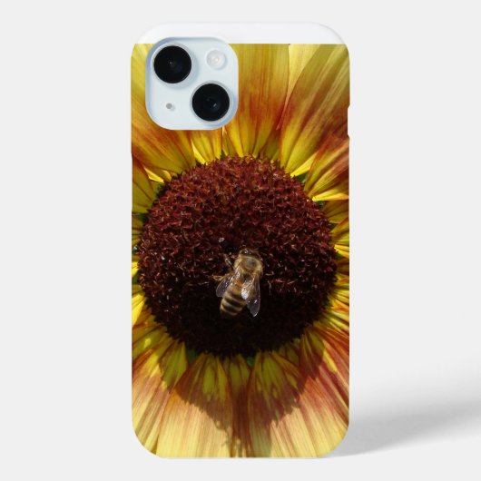 Bij op zonnebloem telefoonhoesje Case-Mate iPhone case (Achterkant)