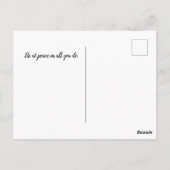 Bij Peace Whimsical Tree of Life Inspirerend Briefkaart (Achterkant)