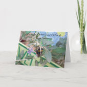 Bij Personaliseerde Huwelijksverjaardag Bijbroer E Kaart (Voorkant)