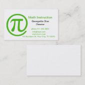 Bij Pi Kelly Green Visitekaartje (Voorkant / Achterkant)