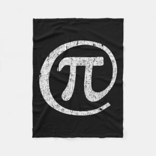 Bij pi symbool @ Wiskunde Geek pi dag Fleece Deken