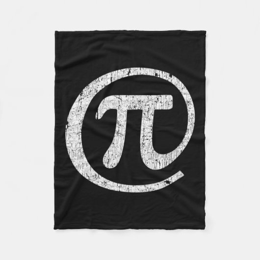 Bij pi symbool @ Wiskunde Geek pi dag Fleece Deken (Voorkant)
