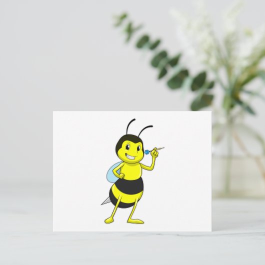 Bij pijltjes met pijl briefkaart (Staand voorkant)