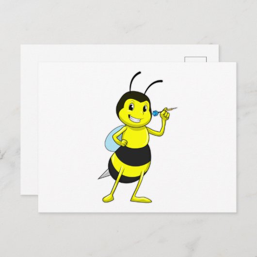 Bij pijltjes met pijl briefkaart (Voorkant / Achterkant)