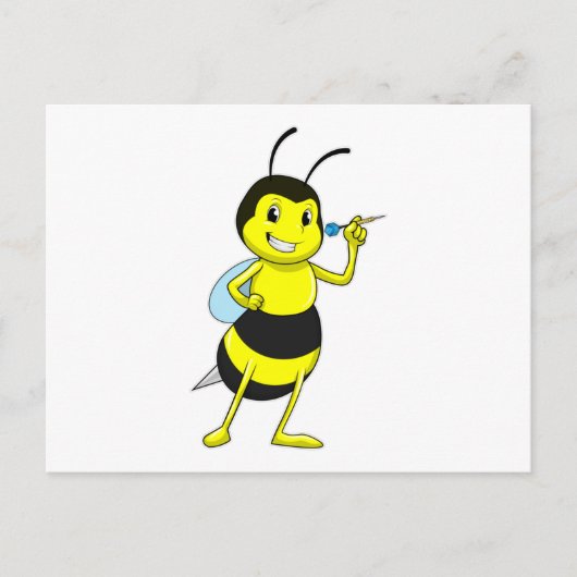 Bij pijltjes met pijl briefkaart (Voorkant)