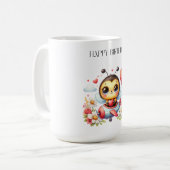 Bij Piloot Verjaardag Koffiemok (Voorkant links)