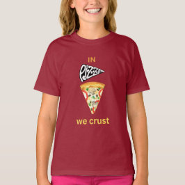 Bij pizza kreukelen we t-shirt