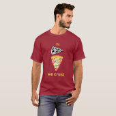 Bij pizza kreukelen we t-shirt (Voorkant volledig)