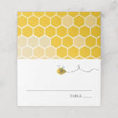 Bij-placemats voor babyfeestje plaatskaartje (Buitenkant ongevouwen)