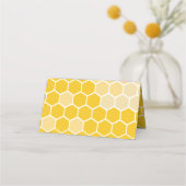 Bij-placemats voor babyfeestje plaatskaartje (Achterkant)