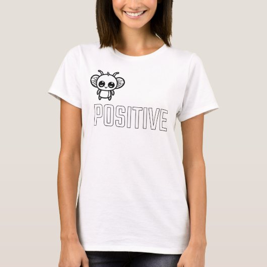 Bij Positief :) T-shirt (Voorkant)