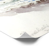 Bij Pwllheli George Elbert Burr Waterverf Seascape Poster (Hoek)