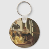 Bij Queen's Ferry door NC Wyeth, Oude Piraten Sleutelhanger (Voorkant)