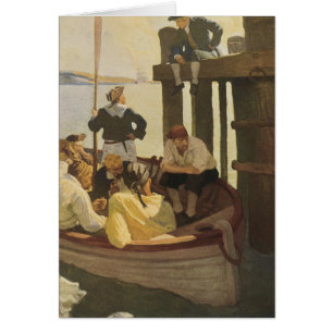Bij Queen's Ferry door NC Wyeth, Vintage Piraten