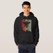 Bij. Retro stijl Imker Hoodie (Voorkant volledig)