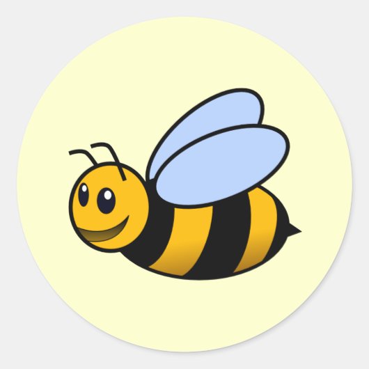 Bij Ronde Sticker (Voorkant)