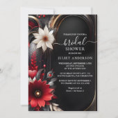 Bij Ruby Claret Wit Hart Rood Zwart Vrijgezellenfe Kaart (Voorkant)