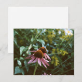 Bij & Rudbeckia Notitiekaartje (Voorkant / Achterkant)