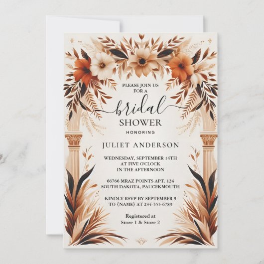 Bij Rustic Fiesta Rustic Bold Spaans Vrijgezellenf Kaart (Voorkant)