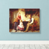 Bij Schande, 1875 (olie op canvas) Canvas Afdruk (Insitu (Houten vloer))