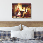 Bij Schande, 1875 (olie op canvas) Canvas Afdruk (Insitu (Slaapkamer))