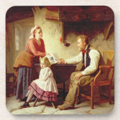 Bij Schande, 1875 (olie op canvas) Drankjes Onderzetter (Voorkant)