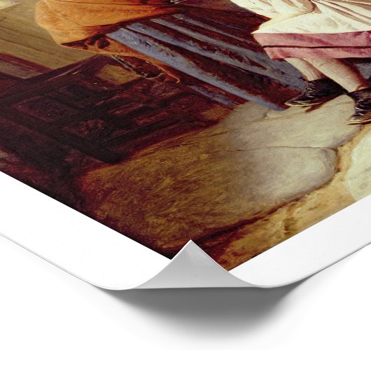 Bij Schande, 1875 (olie op canvas) Poster (Hoek)