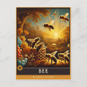 Bij | Schattige familie  Briefkaart (Voorkant)