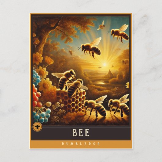 Bij | Schattige familie  Briefkaart (Voorkant)