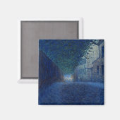 Bij schemering (nachtlandschap) (avondscène) magneet (Voorkant / Achterkant)