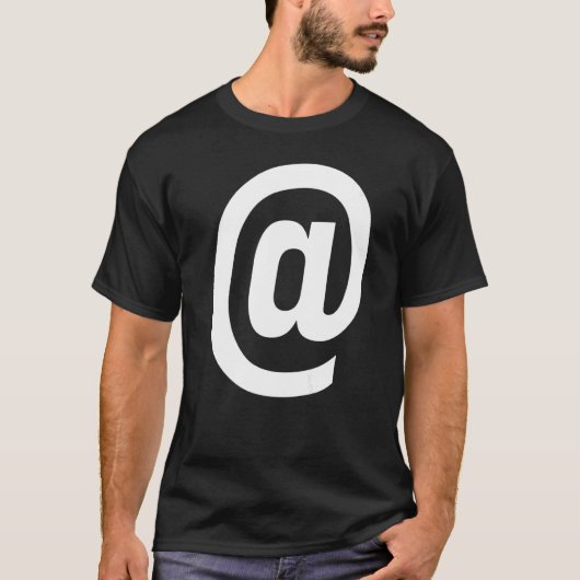 BIJ SIGN @ SYMBOLPUNCTUATIEMERK T-SHIRT (Voorkant)