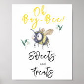 Bij - Snoepjes en lekkernijen Poster (Voorkant)